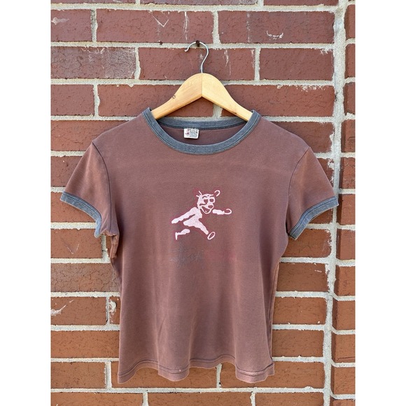 Stussy Tops - Vintage 90s Stussy Sista Garment‎ Co Bear Ringer Tee Size Large
